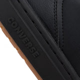 Converse Unisex  Rival Leather Mid Top Shoes  - Black/Black/Gum Honey