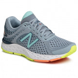 New Balance Womens 680 V6 D Wide   Running Shoe  - Light Slate Stone /Bali Blue