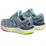 New Balance Womens 680 V6 D Wide   Running Shoe  - Light Slate Stone /Bali Blue