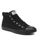 Converse Unisex Chuck Taylor All Star  Street Mid Casual Shoes - Black