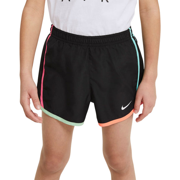 Nike Girls Tmepo Short - Black/Hyper Pink/Bright Mango/Vapor Green