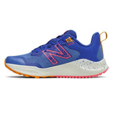 New Balance Nitrel V4 - Kids Trail Running Shoes - Faded Cobal/Guava/Orange