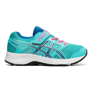 Asics Contend 5 Ps Kids Running Shoe - Ice Mint/Deep Sapphire