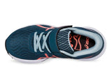 Asics Patriot 12 Ps Kids Running Shoe - Magnetic Blue/Sunrise Red