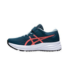 Asics Patriot 12 Ps Kids Running Shoe - Magnetic Blue/Sunrise Red