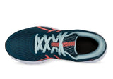 Asics Patriot 12 Big Kids (GS) Running Shoe - Magnetic Blue/Sunrise Red