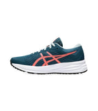 Asics Patriot 12 Big Kids (GS) Running Shoe - Magnetic Blue/Sunrise Red