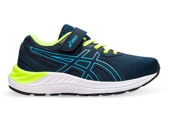 Asics Kids Pre Excite 8 Ps Running Shoe - French Blue/Digital Aqua