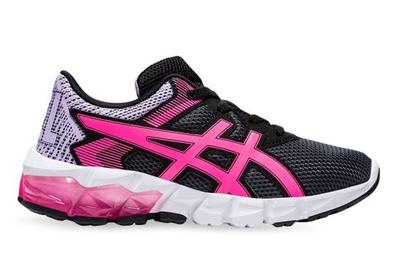 Asics Gel-Quantum 90 Kids Running Shoe - Carrier Grey/Hot Pink