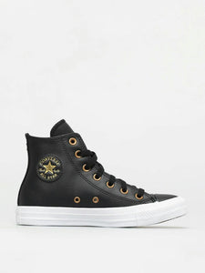 Converse Womens Chuck Taylor All Start High-Top shoes - Black/Gold