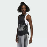 Adidas Women'S Alphaskin Graphic Tank Top - Black