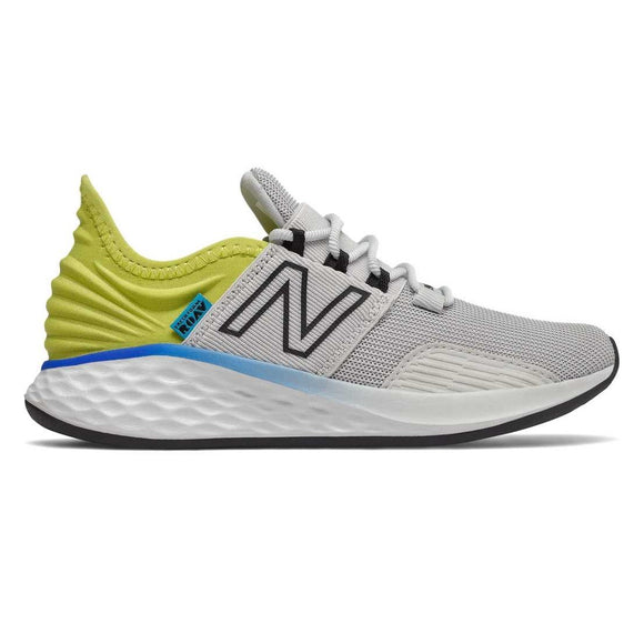 New Balance Fresh Foam Roav Kids Running Shoe - Aluminium/Yellow/Black