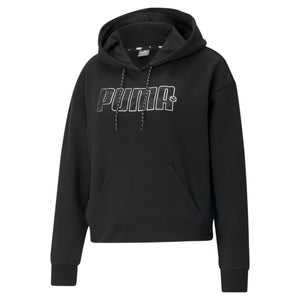 Puma Womans Rebel Hoodie  - Black