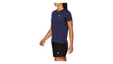 Asics Womens Silver Short Sleeved Top - Peacoat