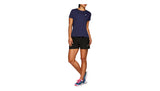 Asics Womens Silver Short Sleeved Top - Peacoat