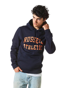 Russel Athletic Mens Arch Logo Hoodie  - Ink