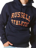 Russel Athletic Mens Arch Logo Hoodie  - Ink