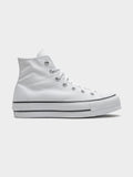 Converse Womens Chuck Taylor All Star Canvas Lift High Top - White