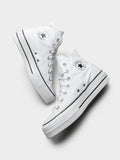 Converse Womens Chuck Taylor All Star Canvas Lift High Top - White