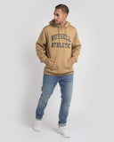 Russell Athletic Mens Arch Logo Hoodie   - Harvest