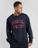 Russell Athletic Mens Arch Logo  Sweatshirt   - Ink