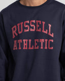 Russell Athletic Mens Arch Logo  Sweatshirt   - Ink