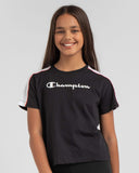 Champion Eu Girl Neo Sport Tee - Nearly Black