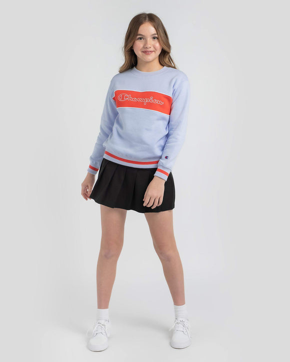 Champion Kids Rochester City Crewneck  - Collage Blue