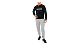 Asics Mens Fleece Crew Neck - Black