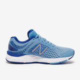 New Balance Womens 680 V6 D Wide  Running Shoe  - Blue