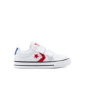 Converse Unisex Kids Star Player 3V Low Shoe - White/University Red/Blue