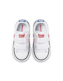 Converse Unisex Kids Star Player 3V Low Shoe - White/University Red/Blue