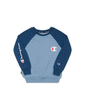 Champion Kids  Unisex French Terry Crew Jumper - Blue