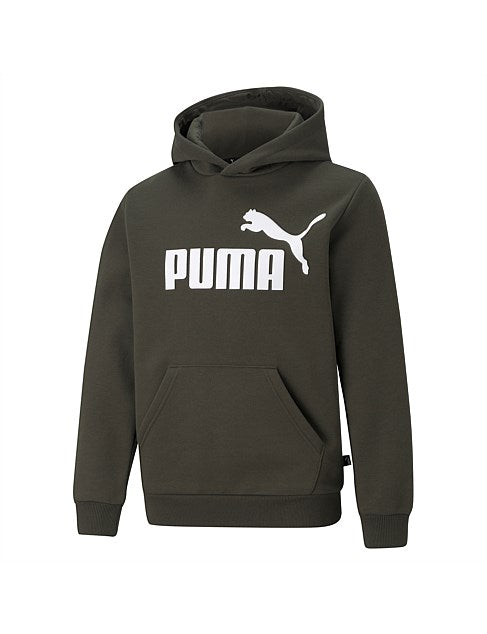 Puma Mens Ess Big Logo Hoodie - Forest Night