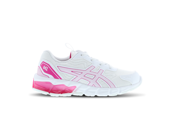 Asics Kids Gel-Quantum 90 Ps Running Shoe - White/Pink Rave