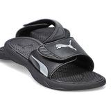 Puma Womens Royalcat Comfort Slide- Black/Silver