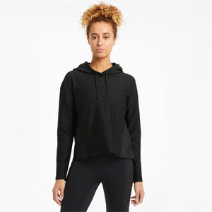 Puma Womens Flawless Pullover Hoodie  - Black