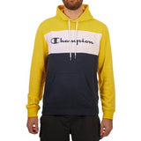 Champion Mens Euro Rochester Hoodie - Yellow/Navy