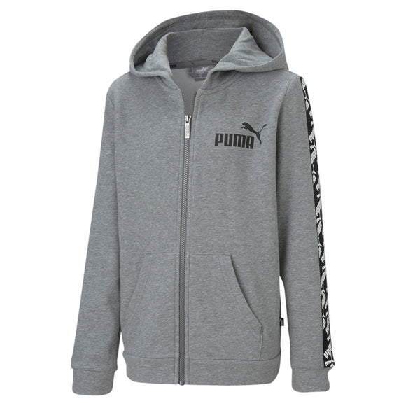 Puma Boys Amplified Hooded Jacket  - Grey