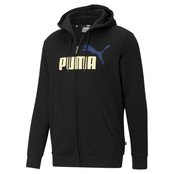 Puma Mens Essential Full Zipped Hoodie  - Black