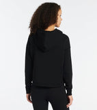 Puma Womens Essential Metallic  Cropped Hoodie  - Black/Gold