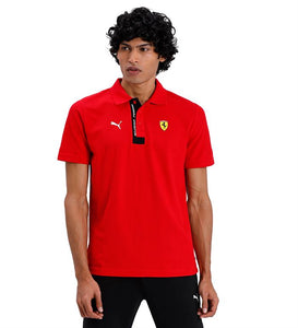 Puma Mens Scuderia Ferrari Rosso Corsa Polo Shirt  - Red