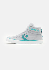 Converse Kids Pro Blaze Strap Hi Lifestyle Shoe - Gravel/Habour Teal/White