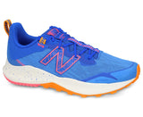 New Balance Nitrel V4 - Kids Trail Running Shoes - Faded Cobal/Guava/Orange