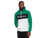 Champion Mens Euro Rochester Hoodie - Green/White