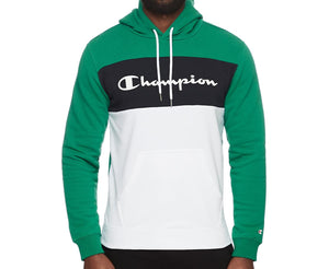 Champion Mens Euro Rochester Hoodie - Green/White