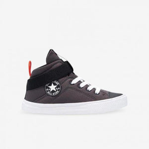 Converse Junior Chuck Taylor All Star Superplay Knit Laced High Top Shoe - Storm Wind/Black/Bright Poppy