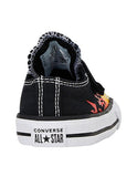 Converse Infant Chuck Taylor Ox All Star Archive Flame 1V Sneakers - Black/Enamel Red/Fresh Yellow