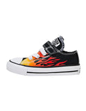 Converse Infant Chuck Taylor Ox All Star Archive Flame 1V Sneakers - Black/Enamel Red/Fresh Yellow