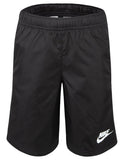 Nike Boys Oversized Swoosh Woven Short - Black